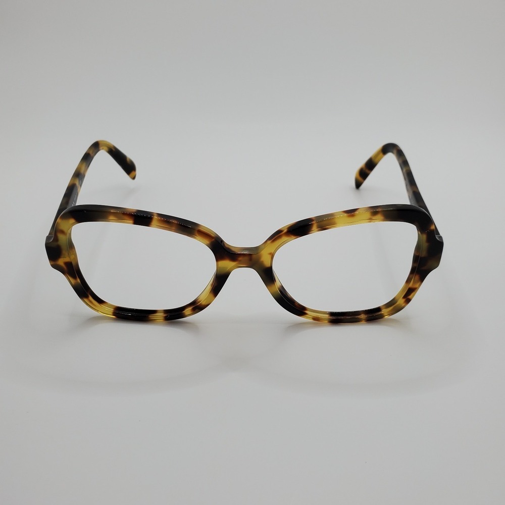 Prada VPR 25S Womens Eyeglasses Frame Black Tortoise Full Rim 51-18-135 mm